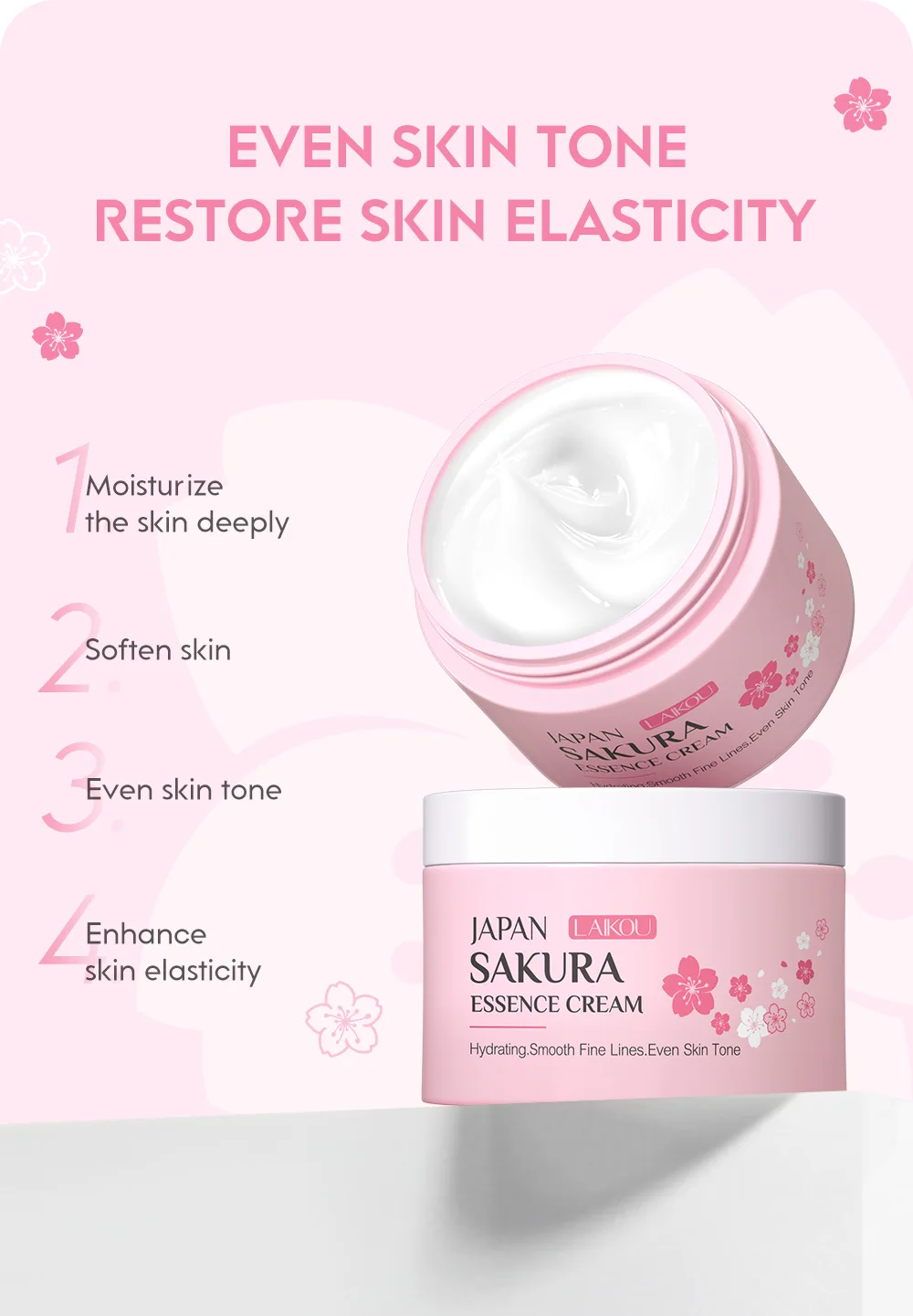 라이코우 일본 사쿠라 에센스 크림 수분 공급, 잔주름  - Skincare Vitamin C 리뷰 및 가격