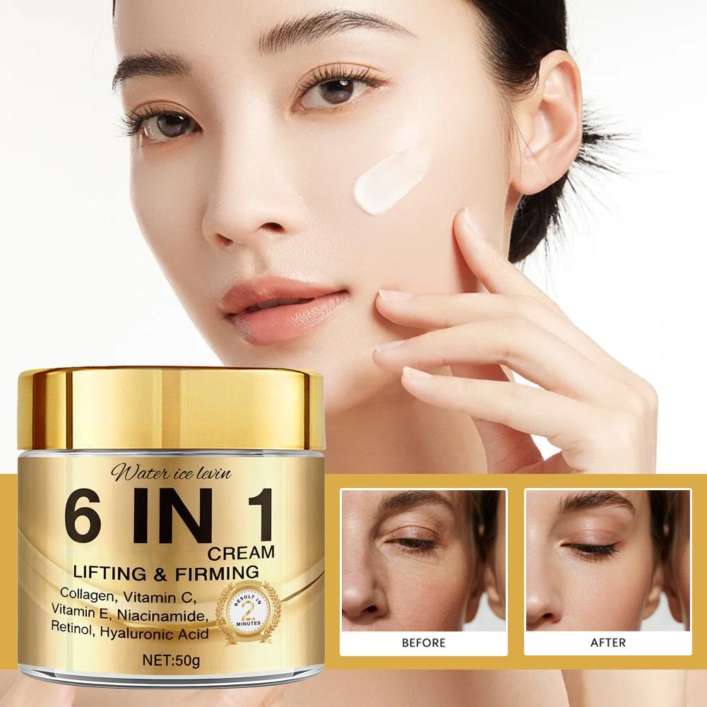6 in 1 콜라겐 페이스 크림 리프팅 탄력 보습제 비 - Retinol Vitamin A Cream 리뷰 및 가격